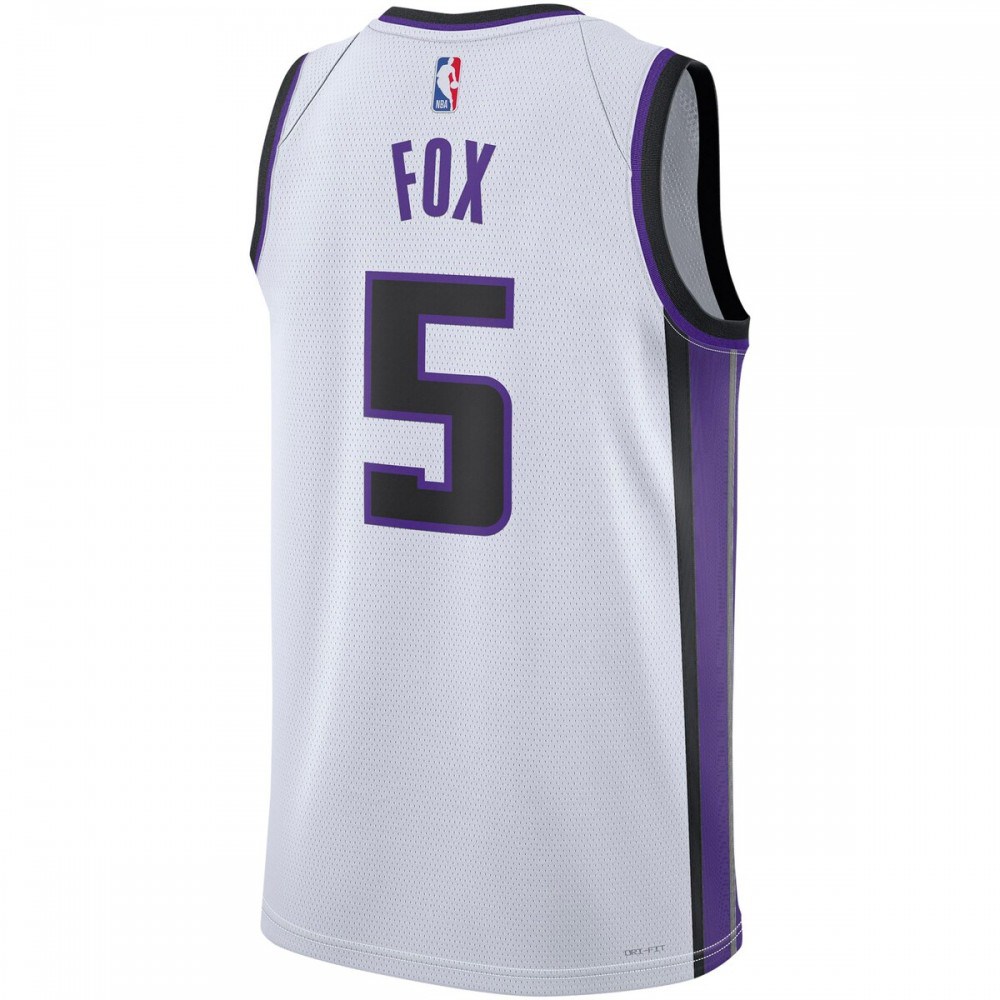 De'Aaron Fox Sacramento Kings Unisex Swingman Jersey - Association Edition - White-Pro Kit Vault | Brand New 26/27 Sports Jerseys